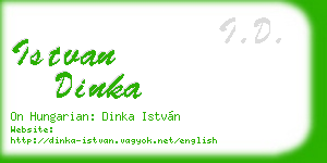 istvan dinka business card